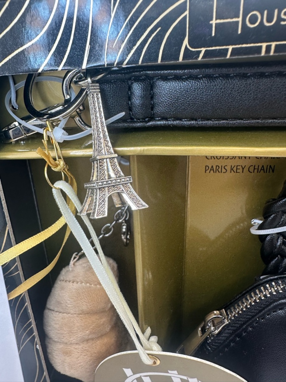 House of Harlow 1960 Black Braided-Handle Nano Bag Set NWT - Picture 3 of 5